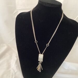 Anne-Marie Chagnon Silver tone minimalist necklace